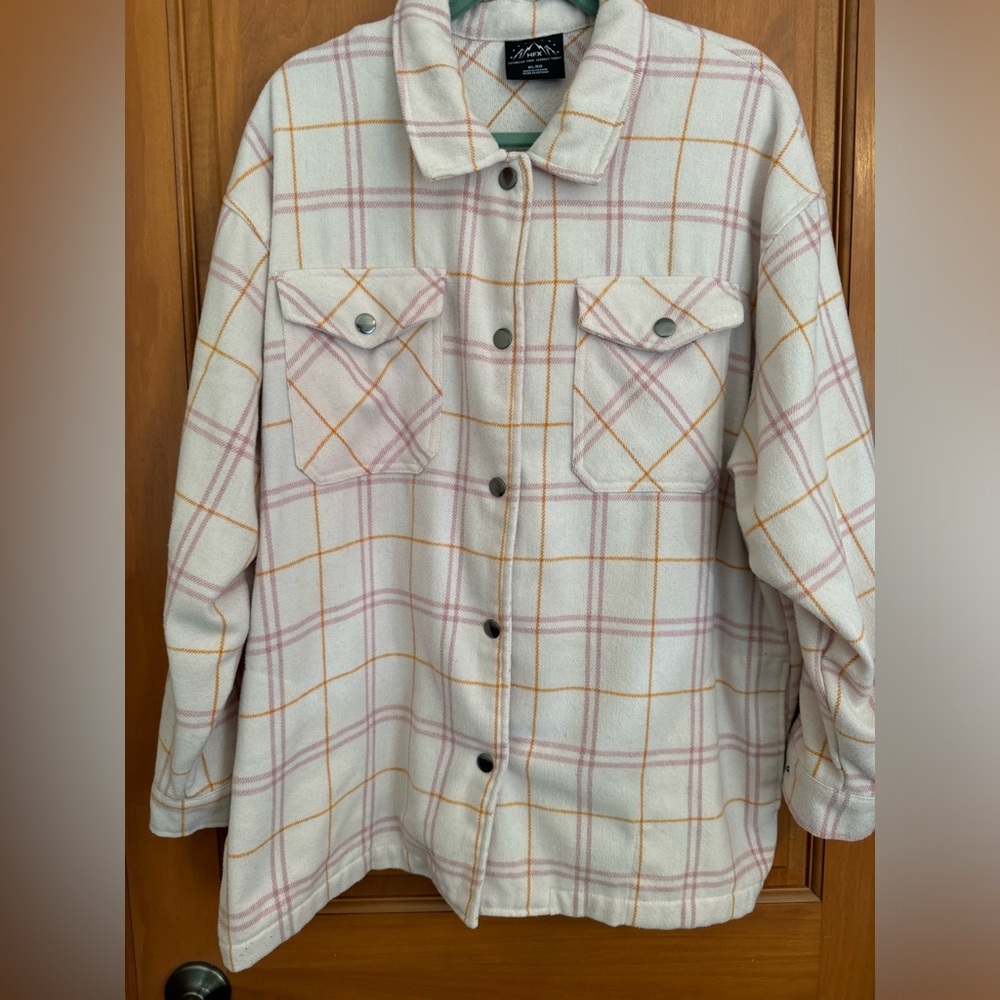 HFX flannel Shacket XL